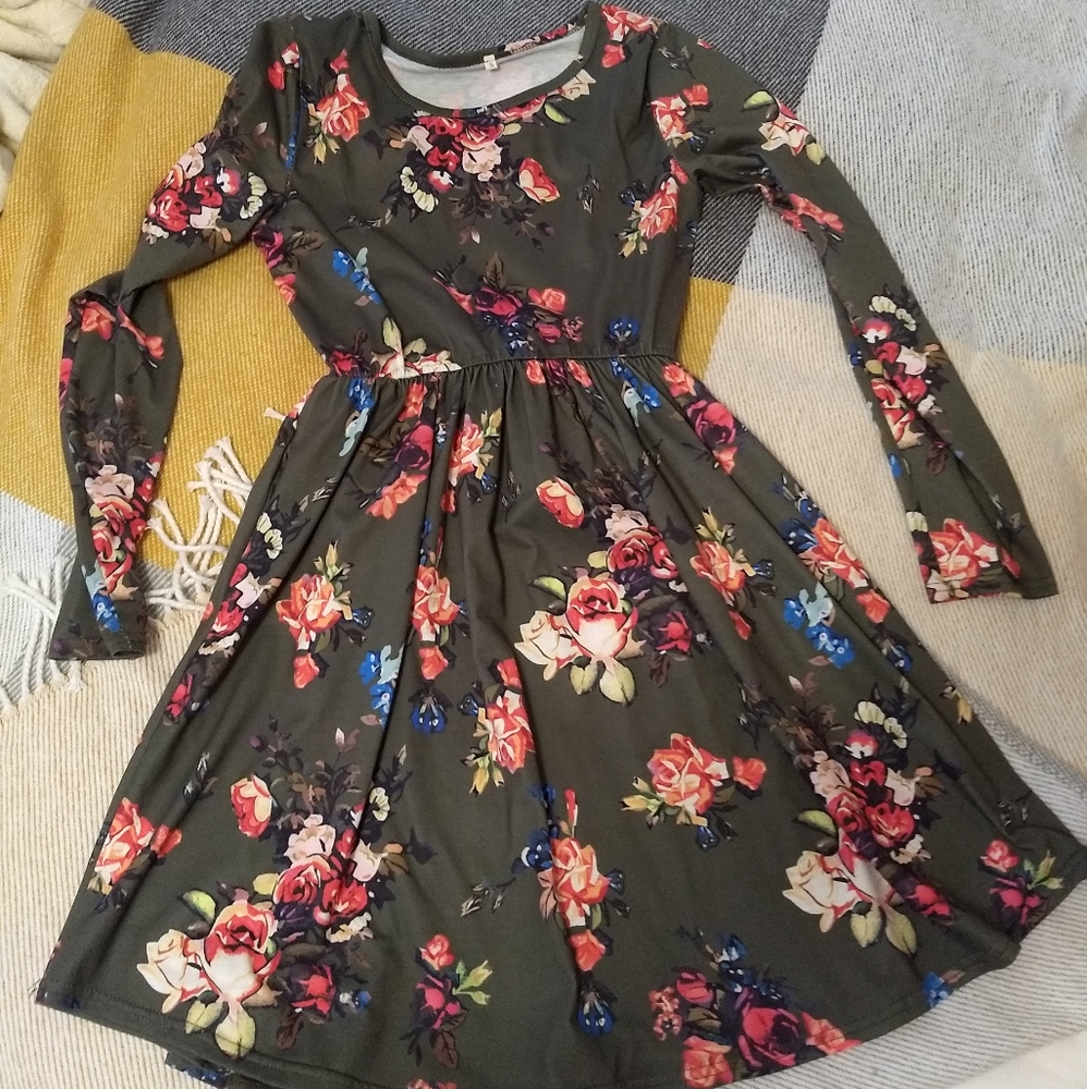 Floral skater dress